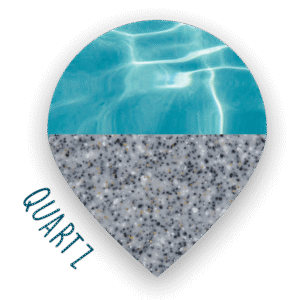 Quartz pool shell color