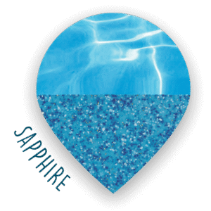Sapphire pool shell color